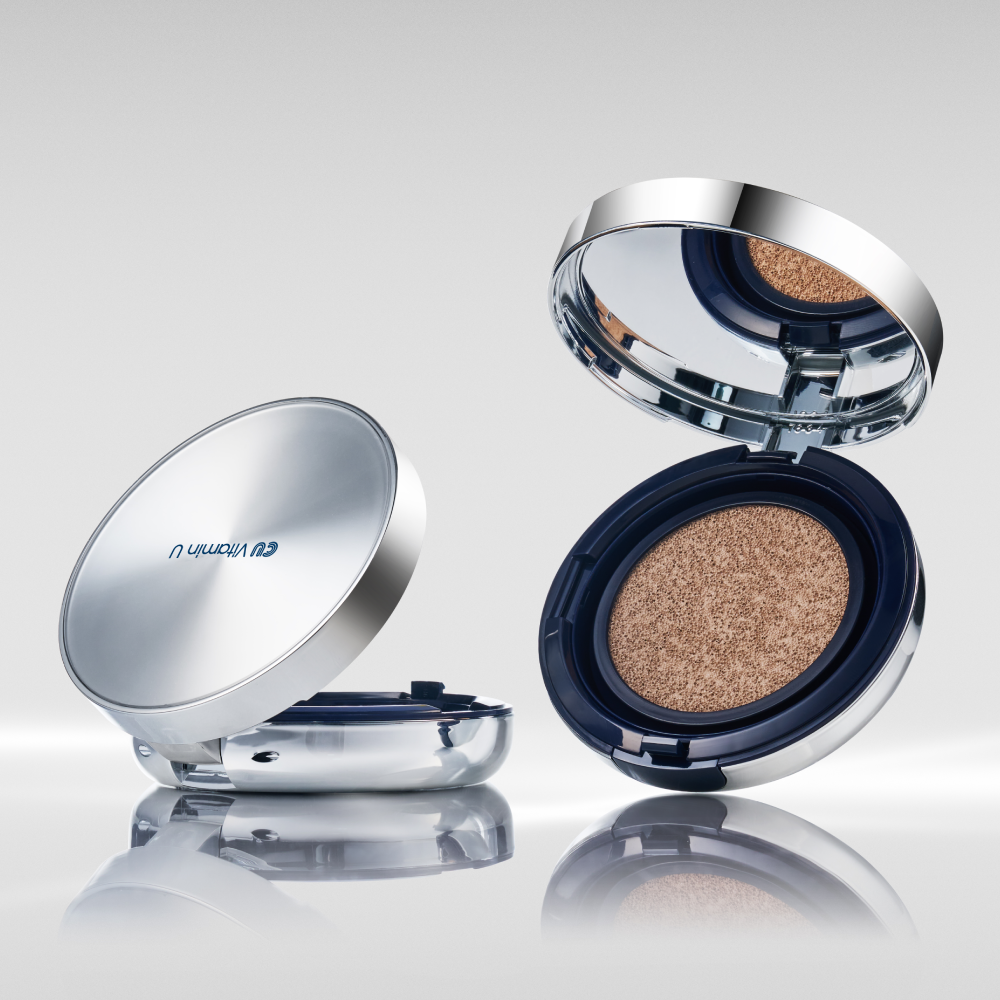 CU SKIN No.21 Vitamin U Coverfit Cushionpact SPF 50+ / PA++++15g+15g - Кушон з полінуклеотидами та вітаміном U зі змінним блоком (21 тон) - фото №2 CU SKIN No.21 Vitamin U Coverfit Cushionpact SPF 50+ / PA++++15g+15g - Кушон з полінуклеотидами та вітаміном U зі змінним блоком (21 тон) - фото №2